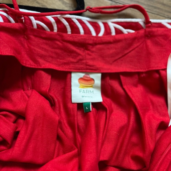 Farm Rio Red Fish Embroidered Dress - Picture 6 of 8